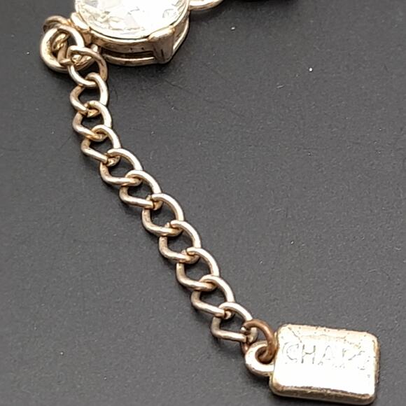 Vintage Chaps Rhinestone Choker Necklace Distressed - Picture 8 of 9